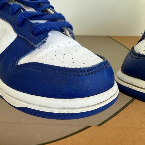 Nike Dunk Low ‘Concord’ Toddler Sneakers FB9108-106 - SZ 11 C - Picture 7 of 14